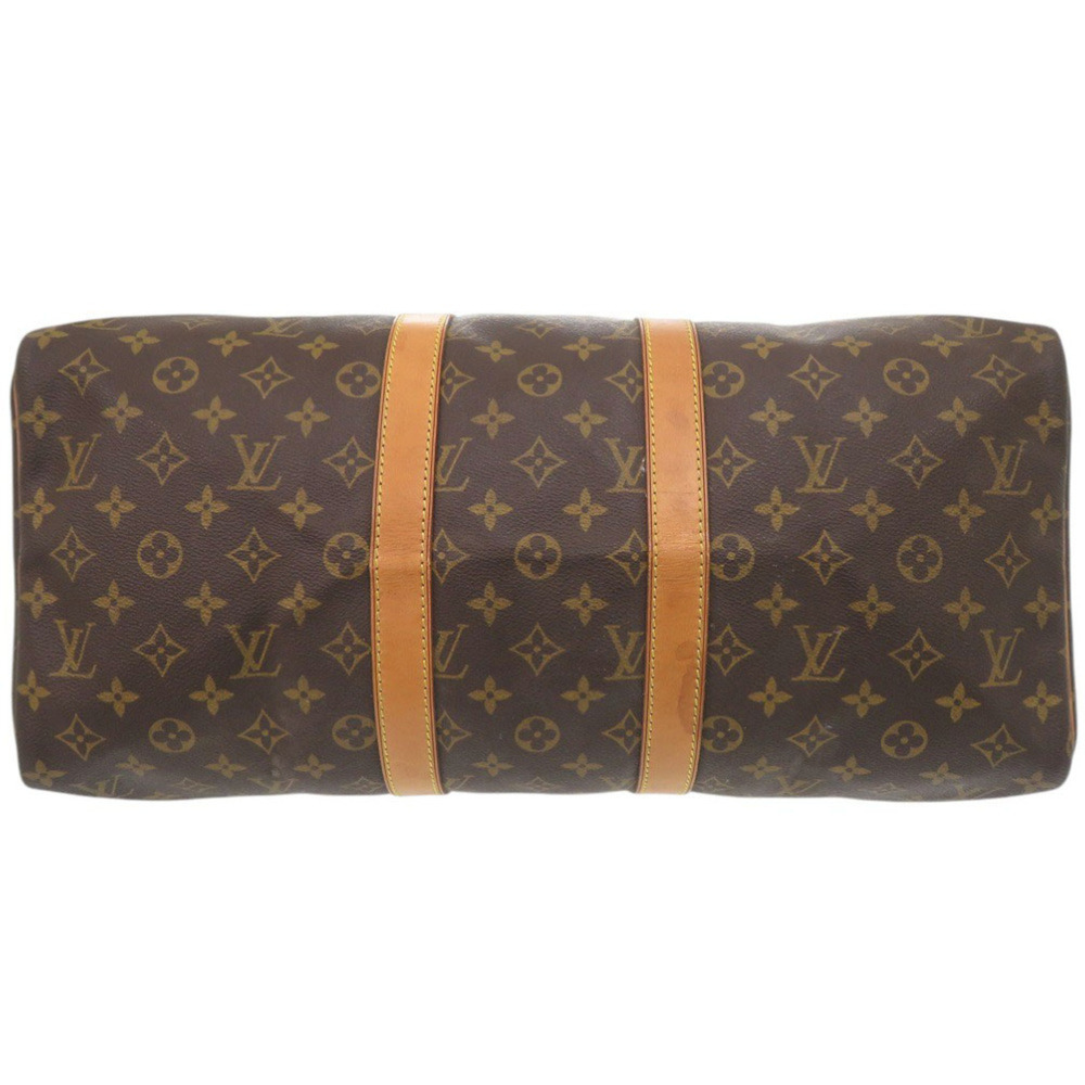 LOUIS VUITTON Authentic Brown Monogram Keepall 45 Boston Bag - Picture 3 of 10